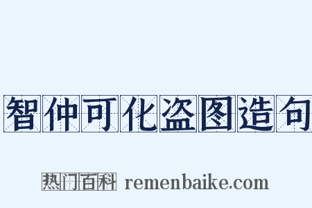 智仲可化盗图造句是什么意思的图片